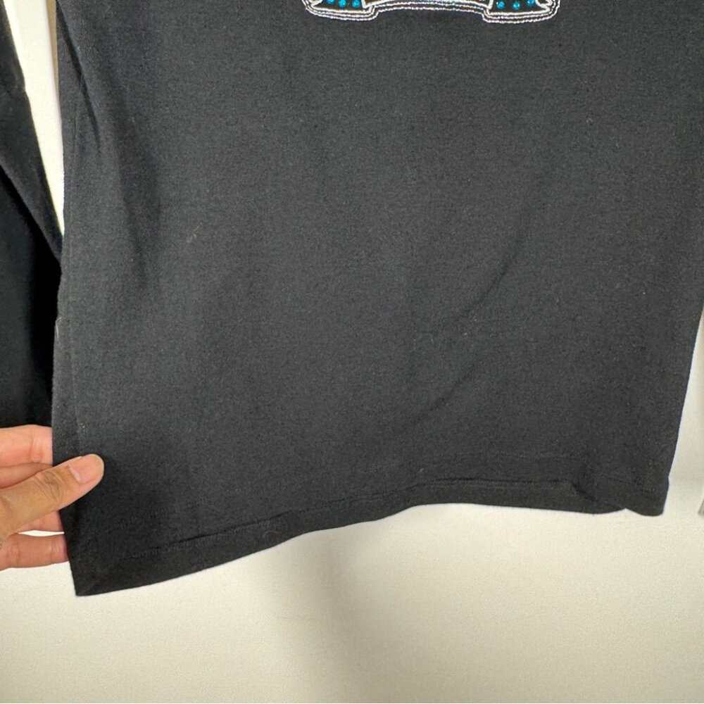 Vintage Y2K 2005 Harley Davidson Black Long Sleeve Graphic Tee Size S - Picture 5 of 15